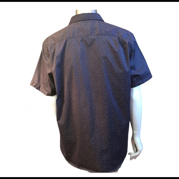 Men’s Short Sleeve Stretchable Dress Shirt Navy - Picture 2 of 4